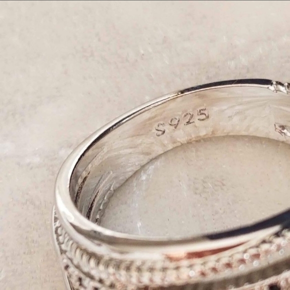 New 925 Silver Onyx Band Wrap Ring for Women - Picture 4 of 8